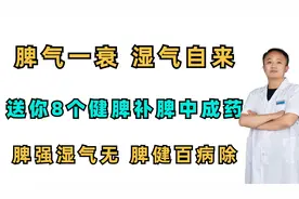 脾气一衰，湿气自来，送你8个补脾健脾中成药，脾强湿自除视频封面
