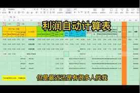 分享一份亚马逊自动利润计算公式表视频封面