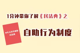 一分钟带你了解民法典㉜自助行为制度视频封面