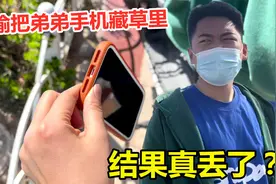 偷偷把弟弟手机藏草里，本想给他个教训，结果手机哪儿去了？视频封面