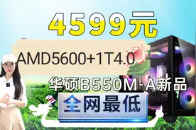 4599元 AMD5600+华硕B550+3060TIG6X +威刚1T固态 650W电源