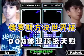 俄罗斯方块：天才DOG大战哥哥，顶级天赋拿下100万分视频封面
