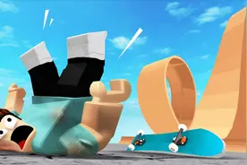 Roblox滑板公园：挑战高难度动作却摔个鼻青脸肿！