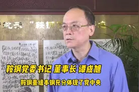 独家采访！鞍钢党委书记 董事长  谭成旭视频封面