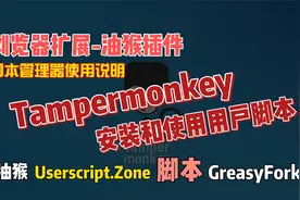 浏览器扩展油猴插件，脚本的安装与使用视频封面