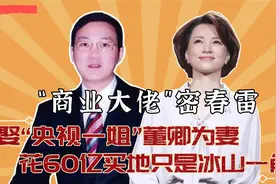 商业大佬密春雷，老婆竟是“央视一姐”董卿6十亿买地皮视频封面
