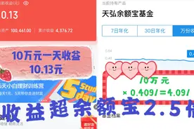 十万放余额宝每天收益4元跌惨了，一招教您每天收益放大2到3倍。视频封面