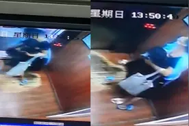 母子坐电梯时突然极速下降，紧急时刻护住孩子：女子本弱为母则刚视频封面