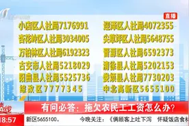 拖欠农民工工资怎么办？请拨打这几个电话视频封面