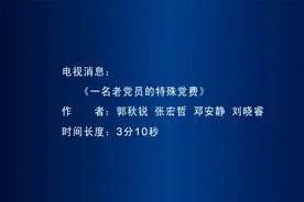 一名老党员的特殊党费视频封面