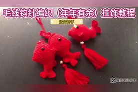 快过年了，毛线钩织一款年年有鱼春节挂饰，寓意年年有余越来越好视频封面