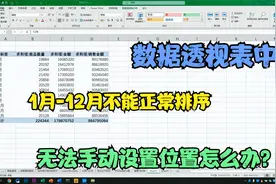 数据透视表中，1月到12月无法正常排序，这两种方法都能轻松搞定视频封面