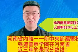铁道警察学院在河南省近三年的录取分数线！视频封面