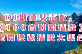 DJ烟嗓女声版，精选《100首对唱情歌》全网搜索情歌大集合视频封面