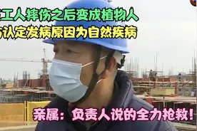 建筑工人摔伤之后变成植物人，工伤认定发病原因为自然疾病视频封面