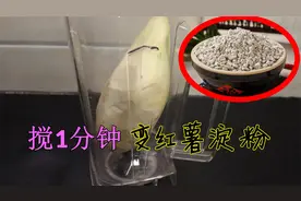 红薯丢进破壁机，1分钟就变纯正红薯淀粉，做法简单，省钱又实用