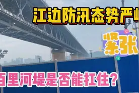 武汉长江大桥洪峰“水位猛涨”，防汛态势严峻，百里河堤怎样了？视频封面