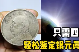 银元真假鉴定真的很简单，只需四步，轻松学会银元真假鉴别！视频封面