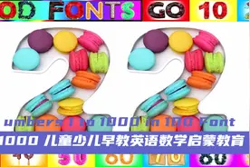 Numbers 1 to 1000 in 100 Fonts 英语数字 1-1000视频封面