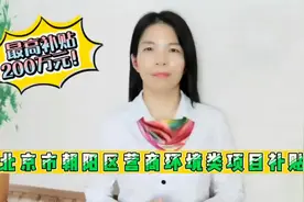北京市朝阳区营商环境类项目补贴标准视频封面