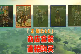 塞尔达旷野之息，商店购买所有套装，各种属性应用到各种场景。