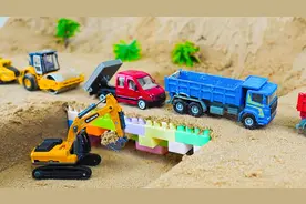 出发吧工程车 挖掘机和朋友们一起搭建长长的大桥视频封面