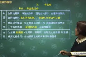 临床女性生殖系统解刨05骨盆底的组成，会阴的位置、组成及特点视频封面