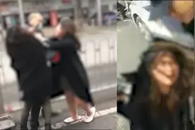 撕扯追打！广州2女子殴打的哥，被推倒3次仍往上扑，疑醉酒乘车视频封面