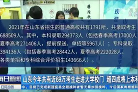 山东高考集中录取结束！近69万人将走进大学校门，超四成将上本科视频封面