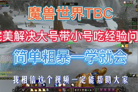 魔兽TBC，完美解决大号带小号吃经验问题，简单粗暴一学就会视频封面