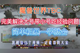 魔兽TBC，完美解决大号带小号吃经验问题，简单粗暴一学就会视频封面