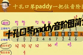 【谱册第四页】十孔口琴paddy音阶音阶图简介视频封面