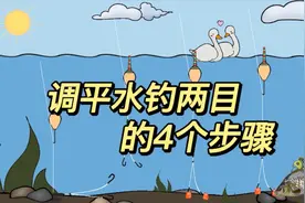 台钓调漂方法，调平水钓两目的4个步骤，简单易学视频封面
