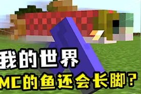 我的世界：MC的鱼当着玩家面吞掉喵咪，接着就长出脚，逃跑了？