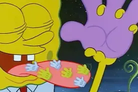 海绵宝吃手套形状的糖果，结果连味道也是手套味儿的视频封面