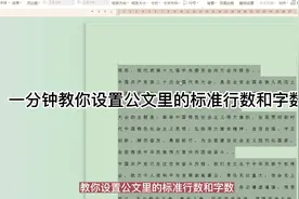 第2集.公文里标准行数和字数要求和设置方法视频封面