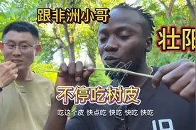 黑人小哥悄悄告诉我们这树皮的功效，真的有这么神奇吗，我来亲测视频封面