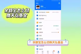 余额宝怎么切换天弘基金视频封面