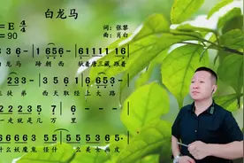 经典动画片西游记主题曲《白龙马》儿歌简谱领唱练习视频封面