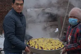 阿远老妈今天蒸年糕，传统年糕蒸法，全程不让说话，出锅吃着真香视频封面