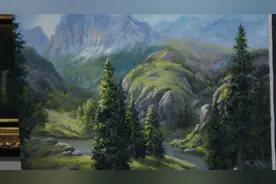 让你一看就会的超美油画古典风景教程，全过程无压力学习，赞！视频封面