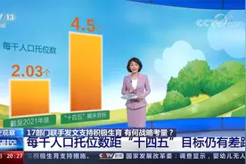 17部门支持积极生育有何战略考量？每千人口托位数距目标差距几何视频封面