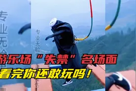 游乐场里的“失禁”画面，场面过于恐怖，看完你还敢玩吗？视频封面