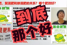 【施肥科普】复合肥、复混肥和掺混肥哪个肥效好？他们什么关系？视频封面