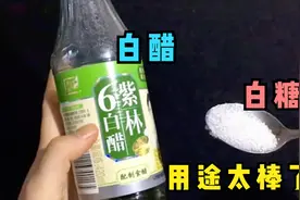 白醋和白糖一起泡，男女人都需要，这个用途厉害了，解决大烦恼视频封面