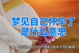 梦见自己怀孕了是什么意思视频封面