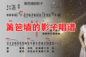 《篱笆墙的影子》简谱视唱，轻松学唱谱，掌握音准节奏视频封面