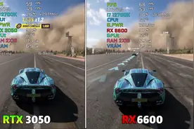 8款游戏帧数实测让你了解RTX 3050 RX 6600显卡之间差距有多大！