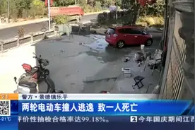 【警方】景德镇乐平：两轮电动车撞人逃逸 致一人死亡视频封面