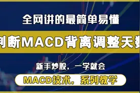 不同时间级别下的macd顶背离或底背离，它的调整天数大致是多少天视频封面